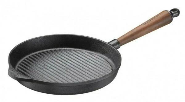Skeppshult Grillpfanne Mit Walnussgriff, 25 Cm 2 Skeppshult Grillpfanne Mit Walnussgriff, 25 Cm
