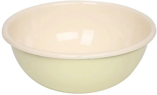 Riess Emaille Riess Schüssel Aus Emaille In Pastell-gelb 3 Riess Emaille Riess Schüssel Aus Emaille In Pastell-gelb