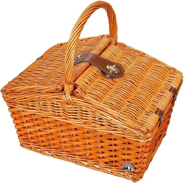 Cilio Picknickkorb SALERNO Rotbraun 4 Cilio Picknickkorb SALERNO Rotbraun – Bild 2