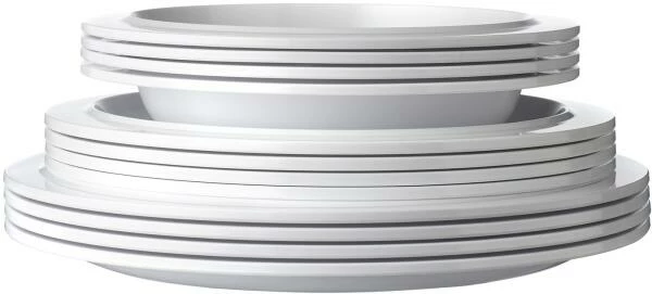 Mepal Suppenteller d195 - weiß Mepal Suppenteller D195 - Weiß -Mepal Shop 212 102600030600 1026002030600 102604030600 basic dinnerware plates white