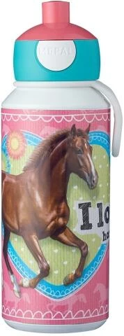 Mepal Trinkflasche Pop-up Campus 400 Ml - My Horse 3 Mepal Trinkflasche Pop-up Campus 400 Ml - My Horse