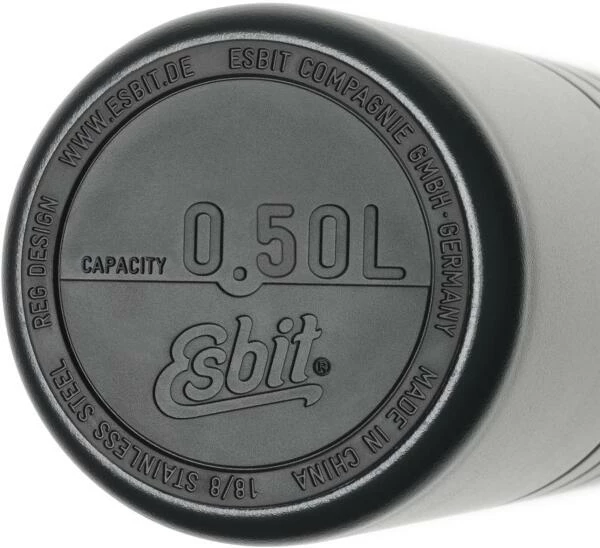 Esbit MAJORIS Edelstahl Isolierflasche Mit Doppelwandigem Edelstahl-Becher, 0.5L 5 Esbit MAJORIS Edelstahl Isolierflasche Mit Doppelwandigem Edelstahl-Becher, 0.5L – Bild 3