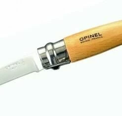 Opinel Messer Slim-Line, Größe 8, Rostfrei, Buchenholz