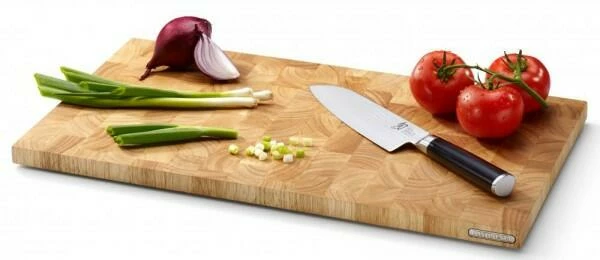 Continenta Schneidebrett Groß Aus Gummibaum Stirnholz 5 Continenta Schneidebrett Groß Aus Gummibaum Stirnholz – Bild 3