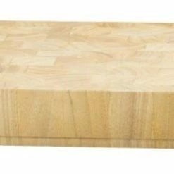 Continenta Hackblock Aus Gummibaum Stirnholz 40 X 30 X 7,3 Cm