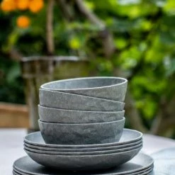 Koziol Teller Groß, 4er-Set In Grau -Mepal Shop 5004 5005 5006 CLUB 701 stack 8