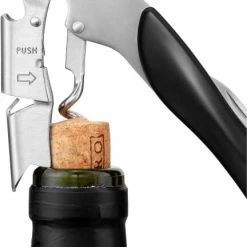 Le Creuset Screwpull Kellnermesser WT-130 Schwarz -Mepal Shop 59815011017061 00005