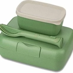 Koziol Lunch Box Candy Ready Mit Besteck-Set In Grün