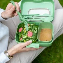 Koziol Lunch Box Candy Ready Mit Besteck-Set In Grün -Mepal Shop 7272 CANDY READY 703 4