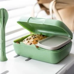 Koziol Lunch Box Candy Ready Mit Besteck-Set In Grün -Mepal Shop 7272 CANDY READY 703 box 2