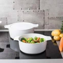 Eschenbach Topf Mit Deckel Cook & Serve In Weiß 20 Cm / 2 Liter -Mepal Shop COOK SERVE 001 neu l 2