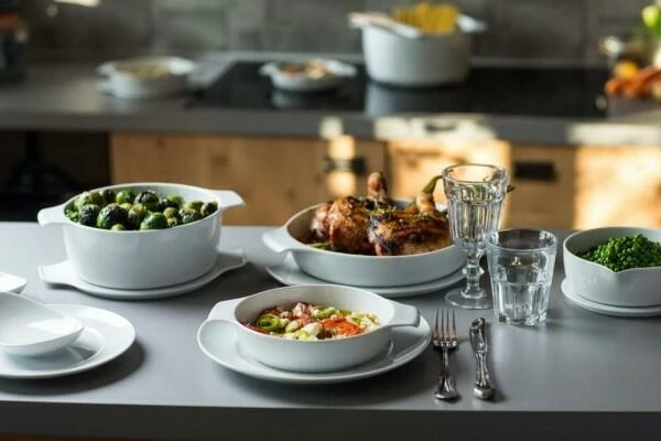 Eschenbach Flacher Topf Mit Deckel Cook & Serve In Weiß 16 Cm / 0,3 Liter / 4 Cm 11 Eschenbach Flacher Topf Mit Deckel Cook & Serve In Weiß 16 Cm / 0,3 Liter / 4 Cm – Bild 9