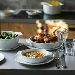 Eschenbach Flacher Topf Mit Deckel Cook & Serve In Weiß 24 Cm / 1,2 Liter / 5,5 Cm 19 Eschenbach Flacher Topf Mit Deckel Cook & Serve In Weiß 24 Cm / 1,2 Liter / 5,5 Cm -Mepal Shop COOK SERVE 014 neu l 5