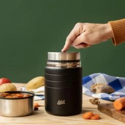 Esbit MAJORIS Edelstahl Thermobehälter, 0.8L, Schwarz 8 Esbit MAJORIS Edelstahl Thermobehälter, 0.8L, Schwarz -Mepal Shop FLTL BK 12