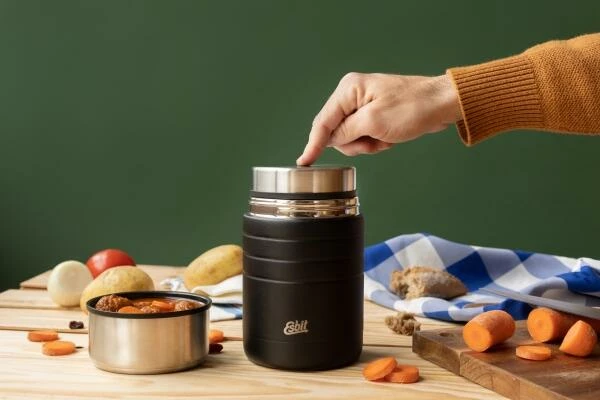 Esbit MAJORIS Edelstahl Thermobehälter, 0.8L, Schwarz Esbit MAJORIS Edelstahl Thermobehälter, 0.8L, Schwarz -Mepal Shop FLTL BK 12