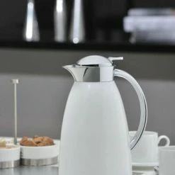 Alfi Isolierkanne Gusto Metall In Alpinweiß -Mepal Shop Gusto ivory PR l