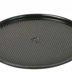 Emile Henry Pizzastein In Fusain, 37 Cm