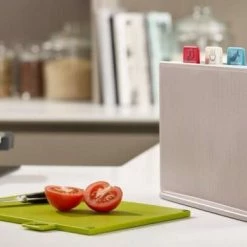 Joseph Joseph Schneidebretter-Set Index Groß In Silber, 4-tlg. -Mepal Shop JJ index reg silver 60131 IS1 neu l