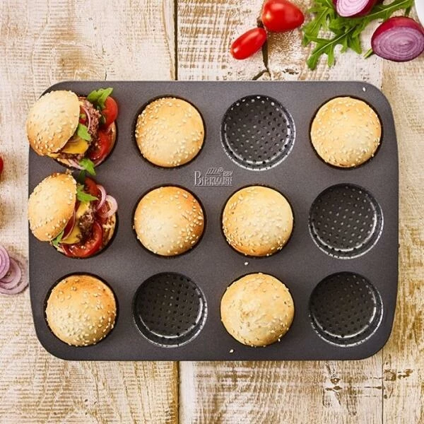Birkmann Mini-Brötchen-Blech Birkmann Mini-Brötchen-Blech -Mepal Shop Mini Burger Broetchen Blech 210417 3 1
