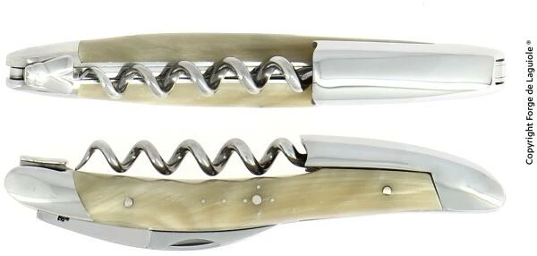 Forge De Laguiole Sommeliermesser In Marmorierter Hornspitze Helles Horn 3 Forge De Laguiole Sommeliermesser In Marmorierter Hornspitze Helles Horn