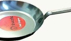 Turk Eisenpfanne Schwere Ausführung Mit Gegengriff Boden: 23 Cm, Oben: 32 Cm ; Gewicht: 2,4 Kg; Höhe: 4,5 Cm