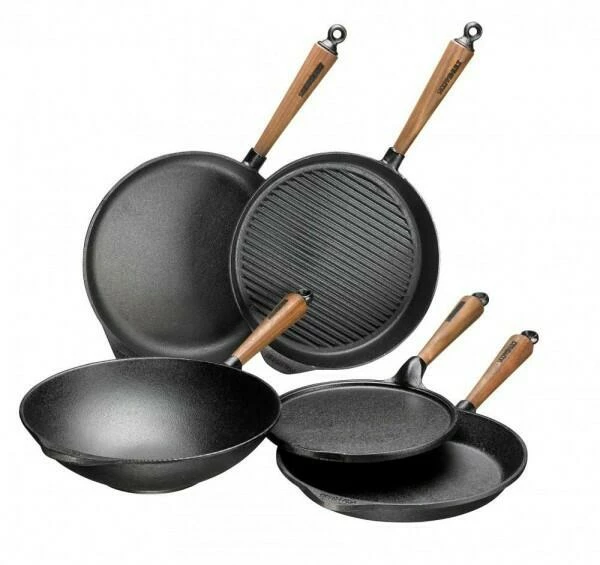 Skeppshult Grillpfanne Mit Walnussgriff, 25 Cm 3 Skeppshult Grillpfanne Mit Walnussgriff, 25 Cm – Bild 2