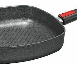 Woll Gusspfanne Titanium Nowo Eckig Mit Rillen