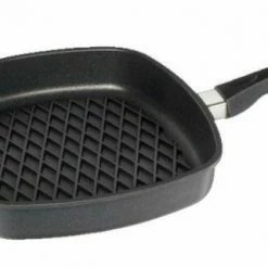 AMT Gastroguss AMT Eckpfanne Hoch Mit BBQ-Grillmuster Und Stiel - Induktion