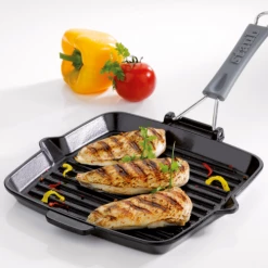 Staub Grillpfanne Rechteckig Aus Gusseisen 4 Staub Grillpfanne Rechteckig Aus Gusseisen -Mepal Shop gril carre poulet amb neu l