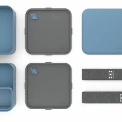 Monbento MB Square Bento-Box Denim, Made In France -Mepal Shop mb square blue denim 50274706601 o