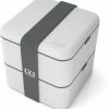 Monbento MB Square Bento-Box Coton, Made In France -Mepal Shop mb square grey coton 50274866442 o