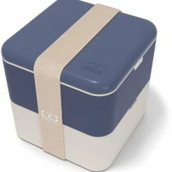 Monbento MB Square Bento-Box In Blue Natural
