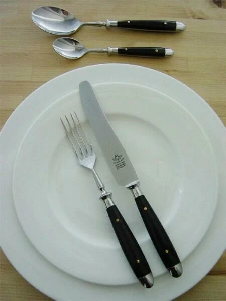 Eichenlaub Steakmesser Tafelgröße Aus Ebenholz 4 Eichenlaub Steakmesser Tafelgröße Aus Ebenholz – Bild 2